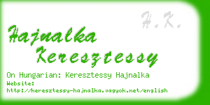 hajnalka keresztessy business card